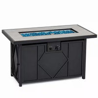 42 In. 60,000BTU Fire Pit Propane Gas Fire Pit Table Rectangular Tabletop