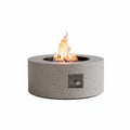 Gas Fire Pit Table Built to Heat 40 Sq Ft, 50,000 BTU Burner, 30 Inch Round, Convertible Tabletop